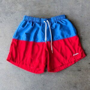 Chubbies Magic Print Swim Trunks Blue Stars Red Stripes medium